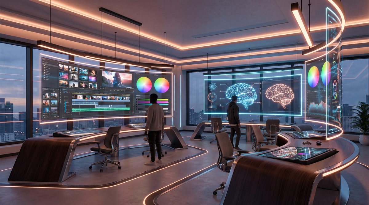 黄色仓库AI视频创作工作室